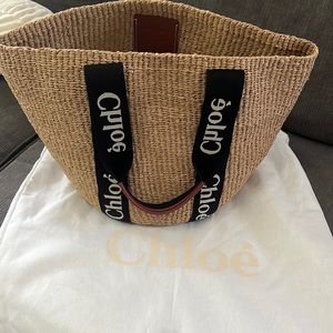 Chloe Large Basket Woody Tote NWT